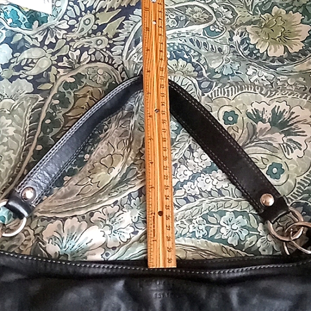🖤 COACH Black Genuine Leather Hobo Style Shoulder Purse - Picture 5 of 16